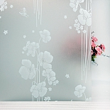 Витражная самоклеющаяся пленка Film c тиснением P015W, рулон 2х0,9 м